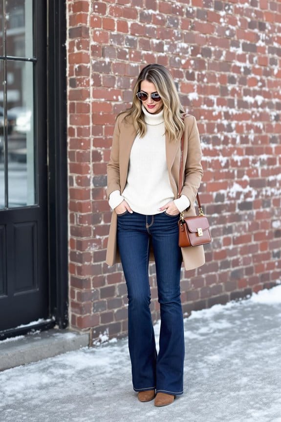 bootcut jeans winter outfits