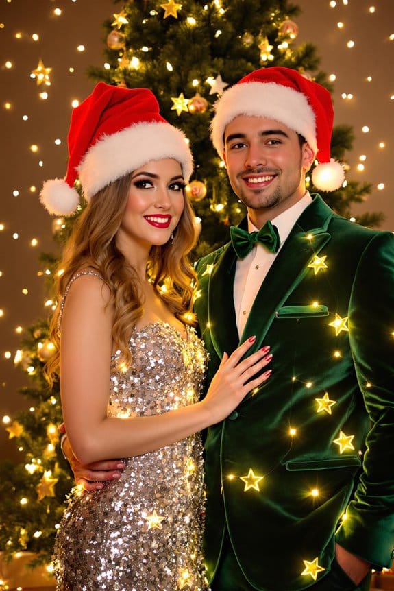 choosing couples christmas costumes