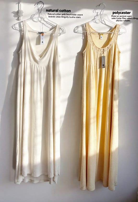 cotton versus synthetic materials