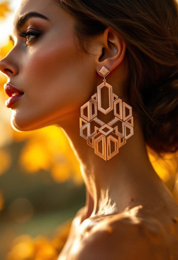 dramatic earrings demand attention
