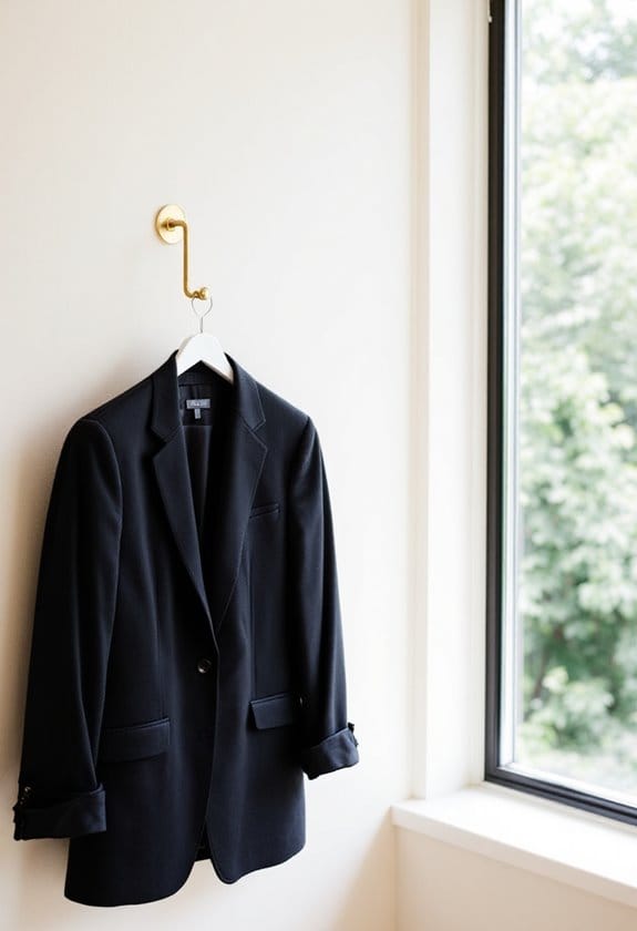 elegant fitted black jacket