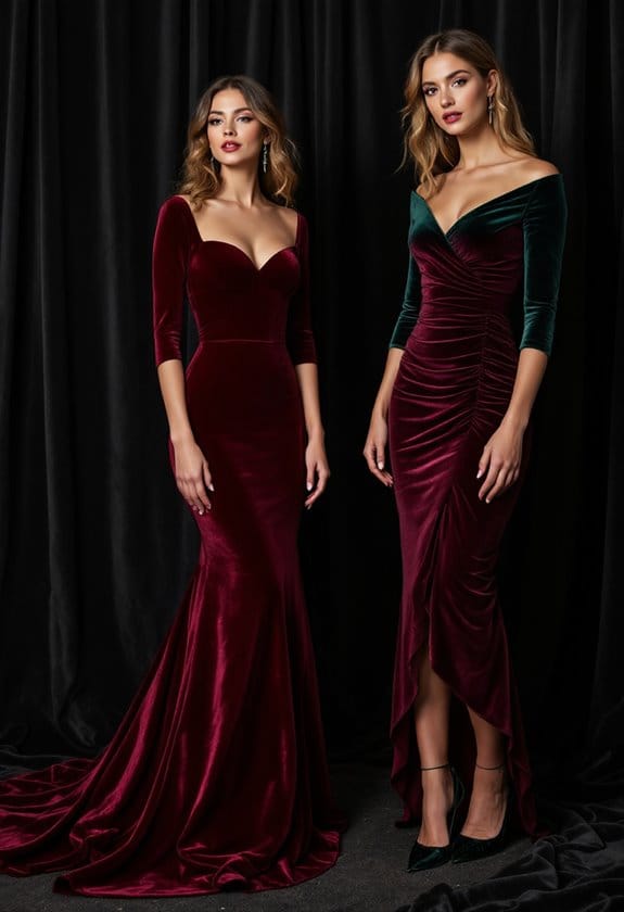 luxurious jewel toned velvet