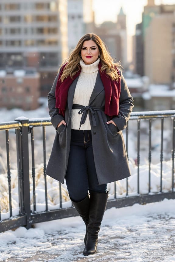 plus size winter outfit tips