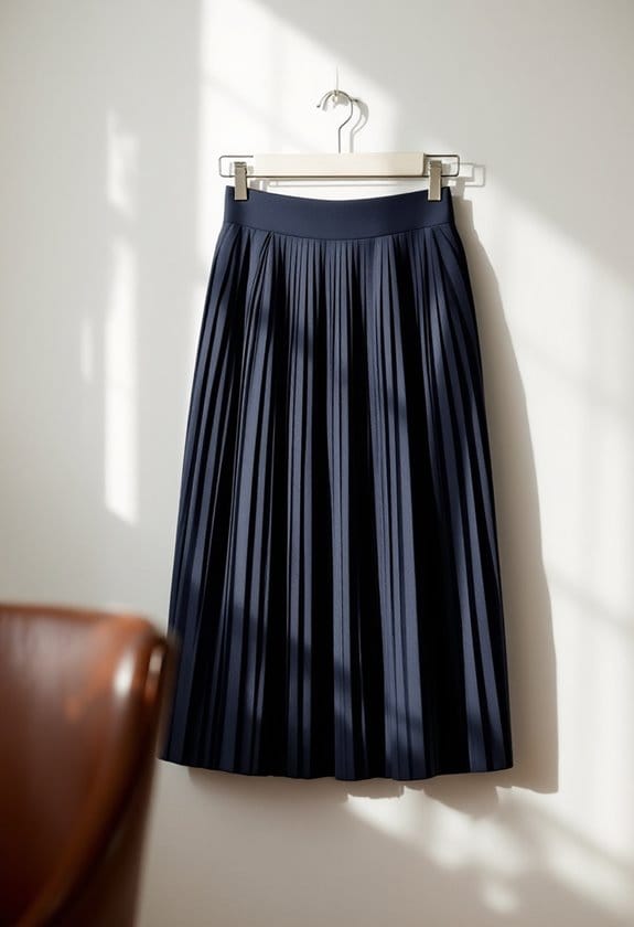 polished office midi skirts
