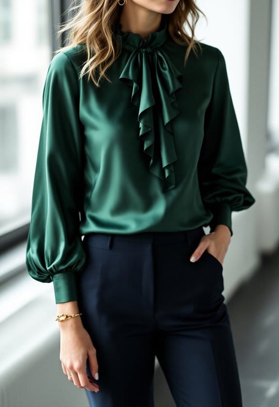 stylish blouse and trousers