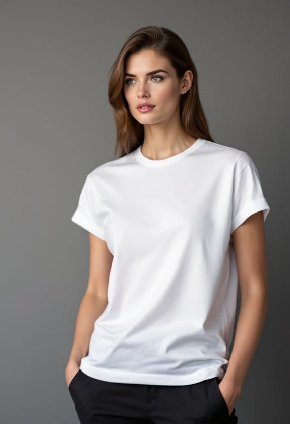 stylish elevated white t shirt