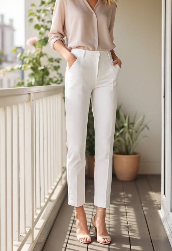 tailored cropped pants style