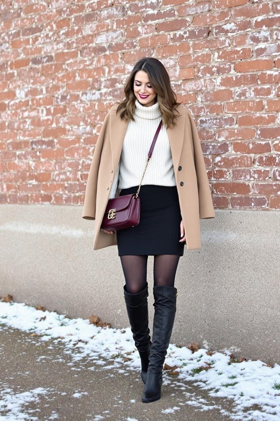 winter black mini skirt essentials