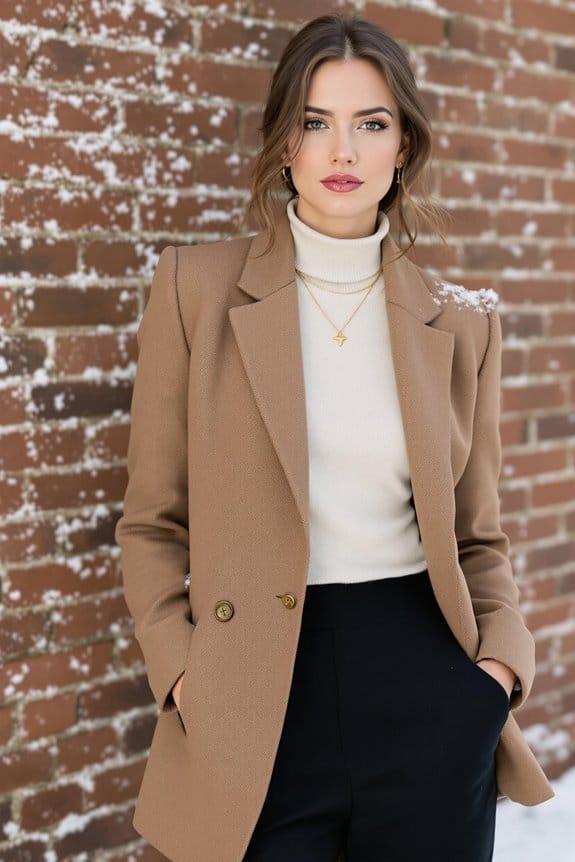 winter blazer outfit inspiration