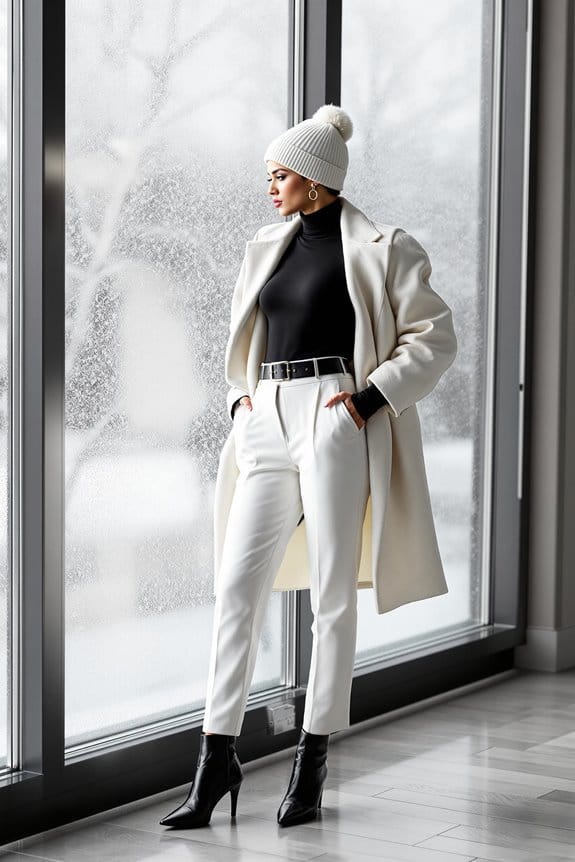 winter outfit color selection